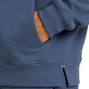 Sweat à capuche personnalisé pour homme, bleu lavande, en molleton de coton épais, color block, brodé, style streetwear, fabricant OEM - Product Image 4