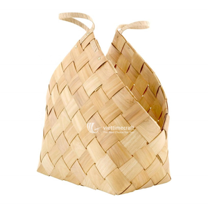 Paniers de rangement en bambou tressé avec poignées - Petites et grandes tailles pour l'organisation de la maison - Vente en gros - Product Image 1