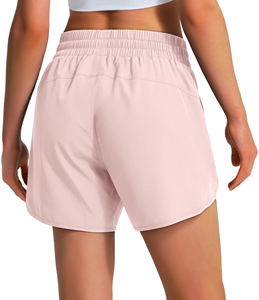 Shorts de sport pour femmes à bas prix, tissu extensible de qualité supérieure, vente en gros OEM, logo personnalisé disponible - Product Image 4