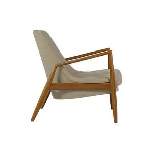 Fauteuil de salon en teck massif artisanal, imperméable, durable, avec coussin confortable pour une utilisation extérieure moderne, hôtels, jardins - Product Image 6