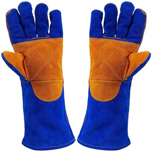 CAPTAIN INDUSTRY CI-WG-107 Guantes de Soldadura de Cuero de Alta Calidad con Diseño Personalizado, Antideslizantes e Impermeables - Product Image 1