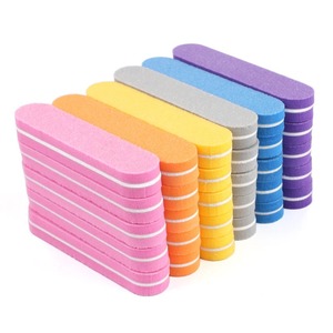 Lima de Uñas de Esponja Rosa de Doble Cara OME, 17.8 cm, Herramienta de Cuidado de Uñas Mini Reutilizable con Diseño de Zebra, Grano 180 - Product Image 6