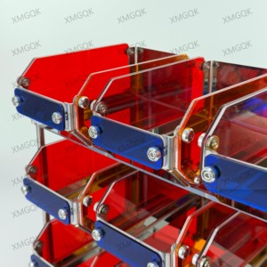 Bauhaus Style Transparent Acrylic Desktop <b>Storage</b> <b>Box</b> Office Desk Organizer <b>Storage</b> Rack for Cosmetic Stationery Home Use - Product Image 5