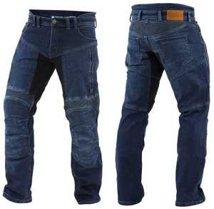 Pantalones de Motocicleta para Hombre con Protección en las Rodillas, Mezclilla Azul, Anti-UV, para Todas las Estaciones - Product Image 5