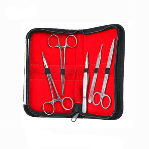 Kit de sutura quirúrgica, juego de instrumentos de acero inoxidable para estudiantes de medicina, certificado CE clase I, kit de sutura de uso manual. - Product Image 1