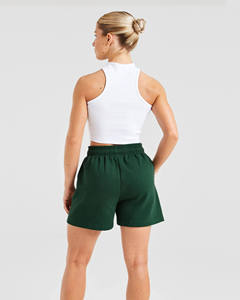 Shorts Deportivos Góticos para Mujer, 100% Alta Calidad, Transpirables, Cómodos, de Secado Rápido, Cintura Alta, Lavado Oscuro, con Logotipo Personalizado - Product Image 3