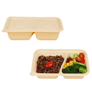 TIEN DUC TD-T019 Biodegradable Cornstarch Food <b>Container</b>, BPA-Free Microwave-Safe Lunch Box - Product Image 4