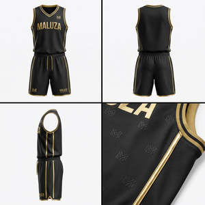 Professional mesh basketball uniform jersey and shorts team sports <b>kit</b> breathable athletic wear MALUZA INDUSTRIES - Product Image 6