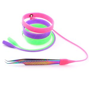 Pinzas de Silicona de Acero Inoxidable para Injerto, Correa Protectora de Muñeca para Extensión de Pestañas, Herramientas Auxiliares, 1 Unidad - Product Image 4