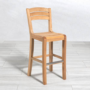 Chaise de bar d'extérieur en teck de qualité supérieure avec un design élégant pour les hôtels, les villas et l'hôtellerie, exportateur de meubles - Product Image 1