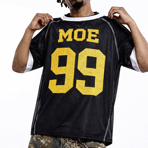 Camiseta de Fútbol Americano Sublimada para Hombre, Corte Holgado, Transpirable, Estilo Deportivo, Diseño Personalizado, Impresión OEM, Proveedor Mayorista - Product Image 4