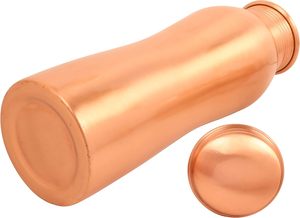 Bouteille d'eau en cuivre pur de 950 ml, écologique, grande capacité, anti-fuite, durable, résistante à la corrosion, avec logo personnalisé pour le bureau - Vente en gros - Product Image 3
