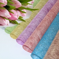 Hot Selling Factory Vlies papier Blumen verpackungs papier Tiefdruck druck Kompatibel Feuchtigkeit beständig Halb transparent Benutzer definiert