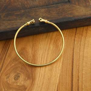 Minimal Gold Arm Cuff Adjustable Upper <b>Bracelet</b> Bohemian Statement Jewelry, Elegant Gift for Her - Product Image 4
