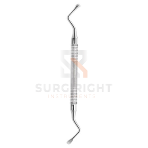 เครื่องมือผ่าตัดขูดกระดูกแบบหยัก Lucas Surgical Bone Curette ทำจากเหล็กกล้าไร้สนิม สำหรับการขูดและกำจัดเศษกระดูกอย่างแม่นยำ โดย SurgiRight - Product Image 4