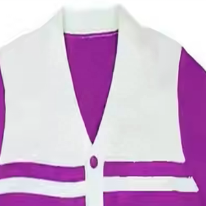 <b>Long</b> Sleeves College University Knitted <b>Cardigan</b> Sweater - Product Image 5