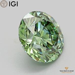 เพชรสีเขียวแฟนซีสดใส ความสะอาดระดับ VS1 ขนาด 6.44 มม. พร้อมใบรับรอง IGI สำหรับแหวนระดับไฮเอนด์ ทรงกลม น้ำหนัก 1.00 กะรัต เพชร CVD ที่เพาะเลี้ยงในห้องปฏิบัติการ - Product Image 6