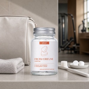 [FROM OREUM] Pasta de Dientes Sólida para Habitaciones de Hotel, Sabor Mandarina de Jeju, 60 Tabletas para Suministros de Baño de Huéspedes de Hotel - Product Image 5
