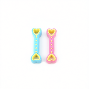 Juguete Masticable de Hueso en Forma de Corazón de Dos Tonos Yommy de 14 cm para Mascotas - Product Image 2