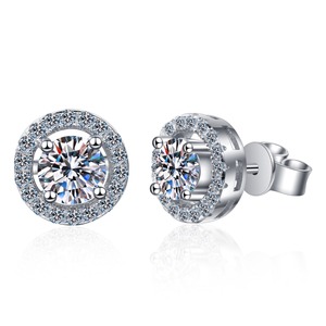 Best Quality Moissanite Diamond Stud <b>Earrings</b> Suitable for Women <b>Men</b> Daily Wear Party Outfits Special Events and Gift Collection - Product Image 3