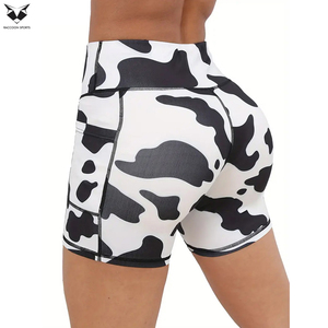 Top Product Women's High-Waisted Yoga <b>Shorts</b> With Pockets, Breathable And Quick-Drying, Perfect For Fitness And Gym - Product Image 2