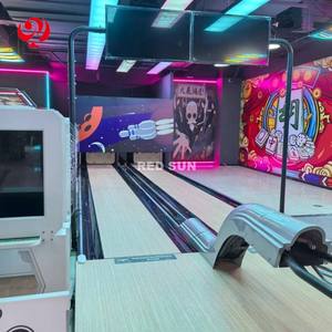 Máquina <span class=keywords><strong>de</strong></span> <span class=keywords><strong>bolos</strong></span> <span class=keywords><strong>de</strong></span> metal duradero Red Sun incluida Mini bolera a la venta-Uso en interiores con carriles sintéticos - Product Image 4