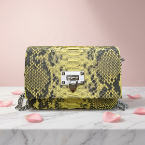 Sac à main de luxe pour femme en cuir de python 100% véritable, fabriqué au Vietnam, nouveau design - Product Image 5