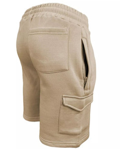 ชุดเซ็ตแทรคสูทลำลองสำหรับผู้ชาย ชุดกีฬา กางเกงขาสั้นคาร์โก้ - Product Image 3