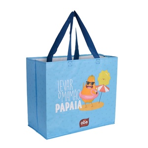 Handmade Natural PP Woven Shopping <b>Bag</b> for Home Decoration Supermarket Use with <b>Sewing</b> Technique Eco-Friendly Craft Product - Product Image 3