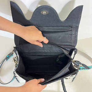 Bolso Tote de Cuero Repujado a Mano con Diseño a Cuadros y Floral, Elegante, para Mujer, de Hombro y Bandolera, para Uso Diario, Expo Marzo 2026 - Product Image 6