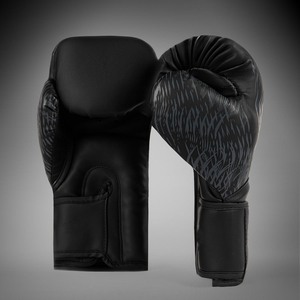 Guantes de Boxeo HOMIZON ENTERPRISES de Alta Calidad OEM en Negro y Plata, Material MMA, Cierre Ajustable con Gancho y Bucle, Protección - Product Image 4