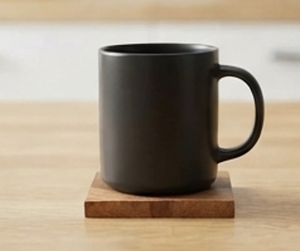 Elegant Square Wood <b>Coaster</b> With Chevron Pattern Modern Tabletop Mat Non-Slip Design For Home <b>Table</b> Use Dinning Accessory - Product Image 4