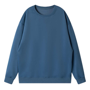 เสื้อสเวตเชิ้ตคอกลมสีแดงสำหรับผู้ชาย ทรงปกติ สีพื้น ผ้าถัก สไตล์ลำลอง แขนยาว - Product Image 4