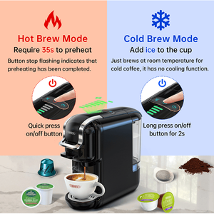 Macchina per Espresso Automatica 5-in-1 PSH2B BK (ST514K) 19 Bar con Estrattore Caldo/Freddo, Indicatore Livello Acqua e Funzioni per Caffè in Capsule - Product Image 3