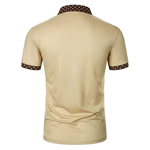 Men Solid Polo Shirt Short Sleeve Cotton CasualOem Softshell Activewear Daily Comfort Wear Stylish Black With Collar And Sleeve - Product Image 5