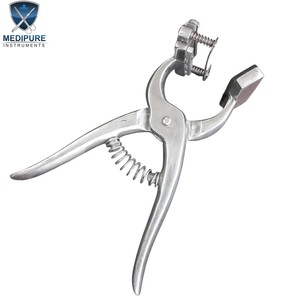 Pince à tatouer vétérinaire robuste en acier inoxydable, outil d'identification du bétail pour le marquage des oreilles des animaux d'élevage - Product Image 4