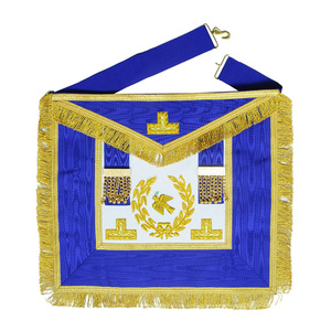Paquete de Regalia Masónica de Grado Superior para Ceremonia de Vestir y Desvestir, Incluye Mandil, Collar de Vestir y Collar, Conjunto Completo de Regalia - Product Image 2