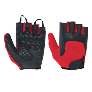 Guantes de Piel Sintética Real para Silla de Ruedas, Protección para Manos Unisex, Sin Dedos, Suaves y Cómodos, Guantes de Ciclismo para Niños - Product Image 1
