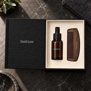 กล่องหนังสือแม่เหล็ก SunGene สีดำ สำหรับน้ำมันใส่เคราและหวีจัดแต่งทรง - Product Image 6