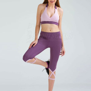 Conjunto de Yoga para Mujer Hecho a Medida, Material Ecológico Transpirable, Cintura Elástica, Dos Piezas, para Yoga, Ejercicio y Viajes - Product Image 4