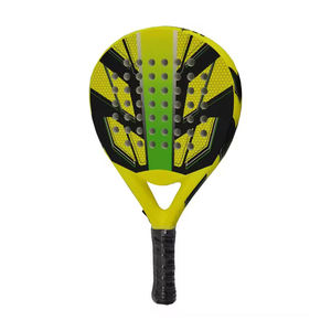 Raquette de padel professionnelle intermédiaire en fibre de carbone OEM PC 18K/24K, imprimée sur mesure, écologique, haute élasticité EVA - Product Image 2