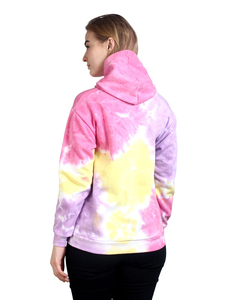 Sudadera con Capucha Tie Dye para Mujer, Estilo Chic, Estampado Pastel, Premium, Ligera, Transpirable, para Uso Diario - Product Image 4