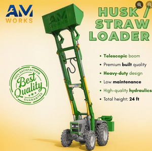 รถตักฟางแบบยืดหดได้ 23.5 ฟุต ขับเคลื่อนด้วยเครื่องยนต์ ผลผลิตสูง ผลิตจากเหล็กกล้าอ่อน สำหรับเครื่องจักรกลการเกษตรจอห์นเดียร์ - Product Image 2