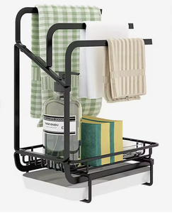 OEM/ODM Vietnam Adjustable Over Faucet Kitchen Sink Caddy Sponge Holder Utensil Organizer Bathroom Storage Rack - Product Image 4