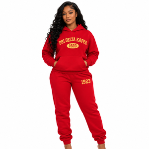 Conjunto Deportivo para Mujer PDK, Sudadera de Cuello Redondo y Pantalones Deportivos con Cintura Elástica, Atuendo Deportivo Suave y Cómodo - Product Image 1