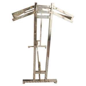 Expositor de Ropa Metálico Plegable de Lujo Bros Display, Moderno, Portátil, Resistente, para Venta Minorista, Soporte de Exhibición de Prendas Independiente y Fácil de Montar - Product Image 3