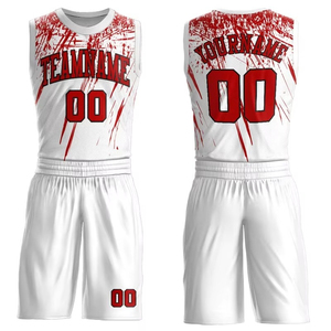 Ensemble de vêtements de sport respirants, à séchage rapide et confortables, kit uniforme de basketball personnalisé en gros, ensemble maillot et short imprimé par sublimation - Product Image 1