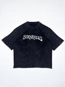 เสื้อยืดครอปทรงโอเวอร์ไซส์สไตล์วินเทจสตรีทแวร์ผ้าคอตตอนหนานุ่มพิมพ์ลายกราฟิกยูนิเซ็กซ์แฟชั่นลุคย้อนยุค - Product Image 2