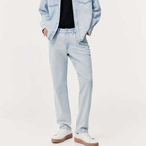 Pantalones Vaqueros Ajustados de Cintura Alta para Hombre, Elegantes y Cómodos, con Cierre de Botones, para Oficina o Uso Casual - Product Image 6