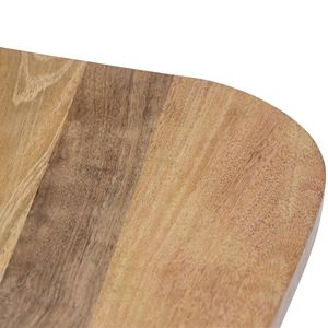 Tavolino Patrice in Metallo Dorato Naturale e Legno per Arredamento Soggiorno - Product Image 6